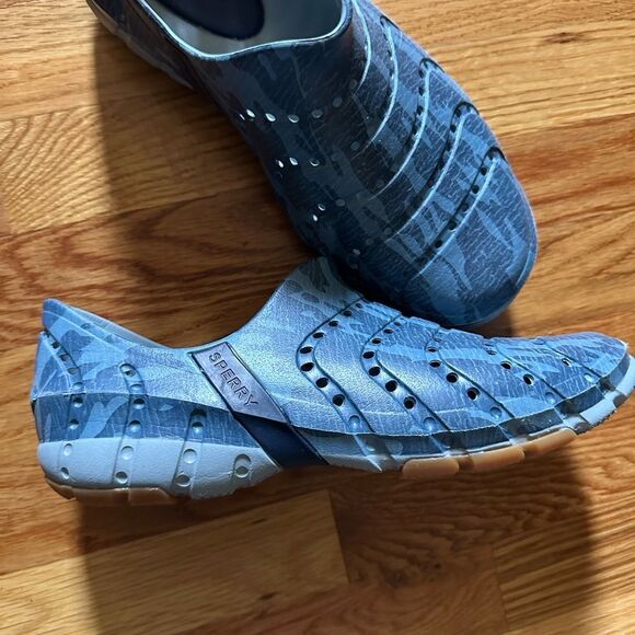 Men’s Sperry Blue Water Shoes with Insole Logo Size 10 - Picture 1 of 4